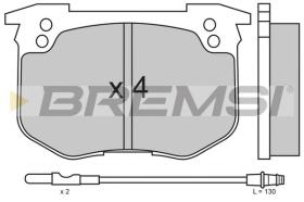 BREMSI BP2159 - B. PADS PEUGEOT, ALPINE, TALBOT