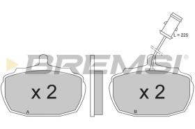 BREMSI BP2206 - B. PADS MORGAN, AUSTIN, WOLSELEY