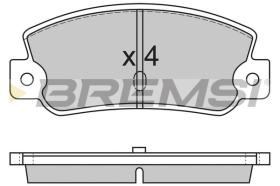 BREMSI BP2212 - B. PADS FIAT, LANCIA