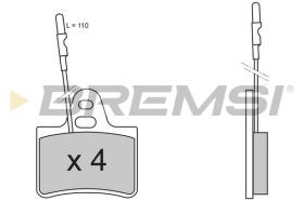 BREMSI BP2214 - B. PADS CITROEN