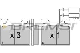 BREMSI BP2224 - B. PADS ALFA ROMEO