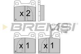 BREMSI BP2225 - B. PADS ALFA ROMEO