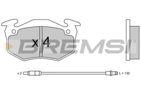 BREMSI BP2229 - B. PADS PEUGEOT