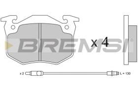 BREMSI BP2230 - B. PADS RENAULT, PEUGEOT, ALPINE