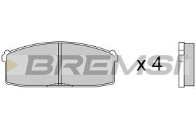 BREMSI BP2237 - B. PADS NISSAN, ASTON MARTIN, YULON