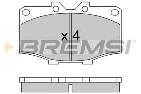 BREMSI BP2242 - B. PADS TOYOTA