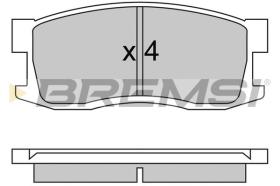 BREMSI BP2244 - B. PADS HONDA