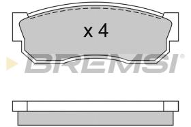 BREMSI BP2246 - B. PADS NISSAN, SUBARU