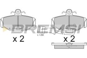 BREMSI BP2284 - B. PADS FORD, TVR