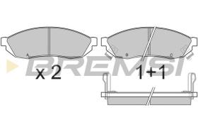 BREMSI BP2290 - B. PADS HONDA