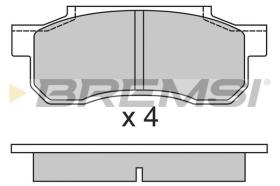 BREMSI BP2292 - B. PADS HONDA