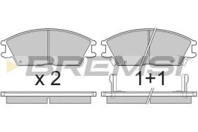 BREMSI BP2293 - B. PADS OPEL, HYUNDAI, HONDA, VAUXHALL