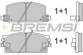 BREMSI BP2294 - B. PADS ISUZU