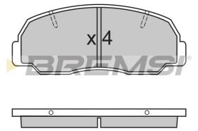 BREMSI BP2297 - B. PADS DAIHATSU, BERTONE, MAZDA