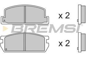 BREMSI BP2298 - B. PADS MAZDA, ISUZU