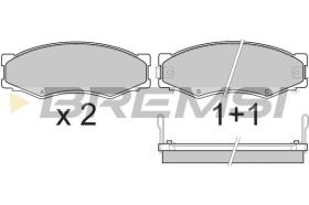 BREMSI BP2301 - B. PADS NISSAN