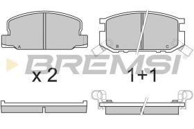 BREMSI BP2308 - B. PADS TOYOTA, DAIHATSU