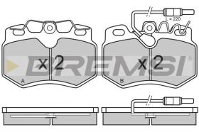 BREMSI BP2311 - B. PADS PEUGEOT, DALLAS