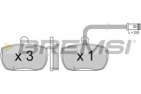 BREMSI BP2315 - B. PADS FORD, ALFA ROMEO, CARBODIES