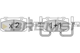 BREMSI BP2319 - B. PADS ALFA ROMEO