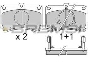 BREMSI BP2327 - B. PADS MAZDA