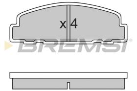 BREMSI BP2329 - B. PADS DAIHATSU