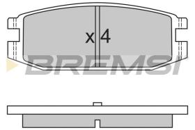 BREMSI BP2331 - B. PADS MITSUBISHI