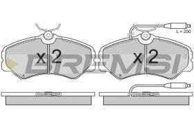 BREMSI BP2337 - B. PADS FIAT, PEUGEOT, CITROEN, TALBOT