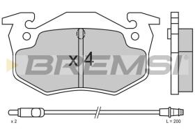 BREMSI BP2338 - B. PADS RENAULT, PEUGEOT