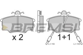 BREMSI BP2339 - B. PADS FIAT, LANCIA