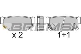 BREMSI BP2346 - B. PADS SUBARU