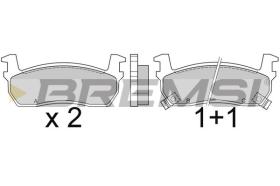 BREMSI BP2348 - B. PADS NISSAN