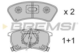 BREMSI BP2352 - B. PADS MAZDA