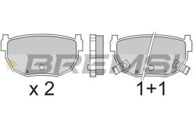 BREMSI BP2357 - B. PADS NISSAN