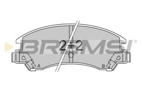 BREMSI BP2358 - B. PADS SUBARU