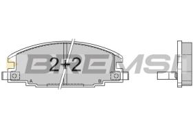 BREMSI BP2367 - B. PADS FORD, OPEL, ISUZU