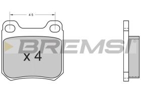 BREMSI BP2368 - B. PADS OPEL, SAAB