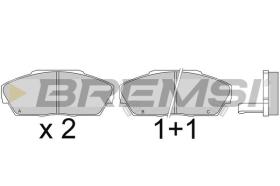 BREMSI BP2371 - B. PADS HONDA, ACURA, ROVER