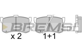 BREMSI BP2372 - B. PADS HONDA, ACURA, ROVER, HYUNDAI