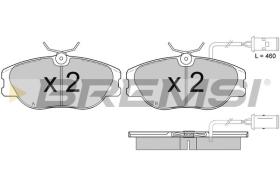 BREMSI BP2374 - B. PADS FIAT, ALFA ROMEO, LANCIA