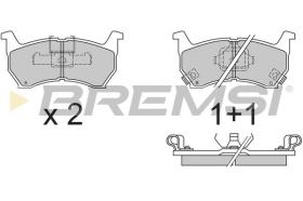 BREMSI BP2377 - B. PADS MAZDA