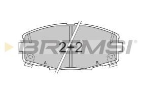 BREMSI BP2378 - B. PADS TOYOTA