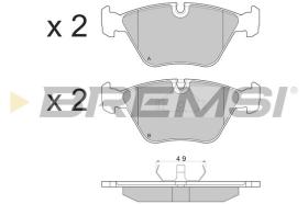 BREMSI BP2381 - B. PADS BMW