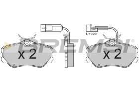 BREMSI BP2385 - B. PADS FIAT, ALFA ROMEO, LANCIA