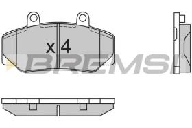 BREMSI BP2386 - B. PADS VOLVO, UMM