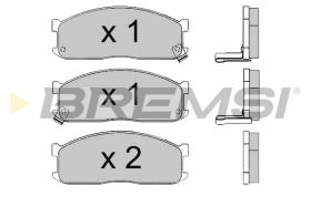 BREMSI BP2390 - B. PADS MAZDA, KIA