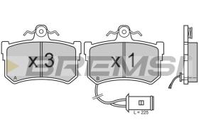 BREMSI BP2395 - B. PADS ROVER, HONDA