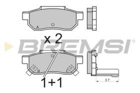 BREMSI BP2396 - B. PADS LOTUS, HONDA, ROVER, MG