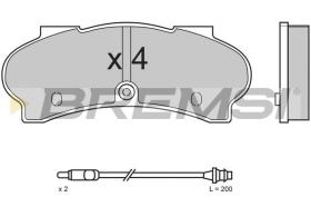 BREMSI BP2524 - B. PADS PEUGEOT