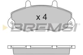 BREMSI BP2525 - B. PADS FORD